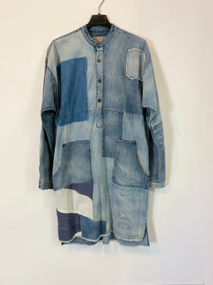 POLO RALPH LAUREN. Vestido corto denim parches. T M