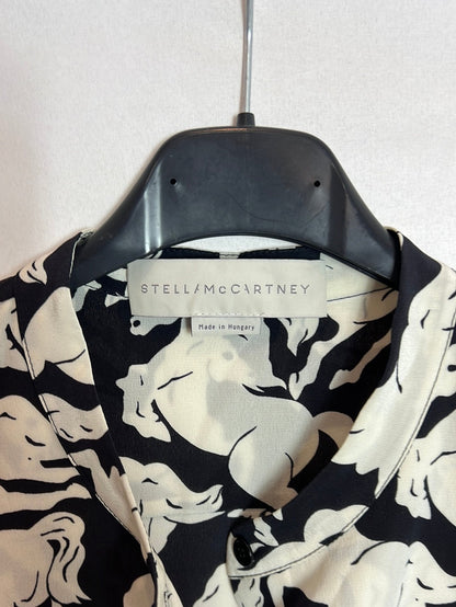 STELLAMcCARTNEY. Blusa larga /vestido seda estampado caballos. T 42