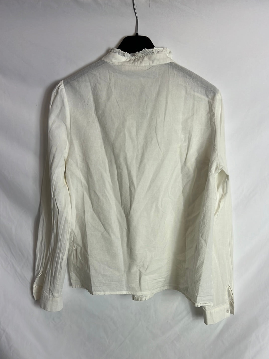 LOVIE&CO. Blusa blanca troquelada T.s