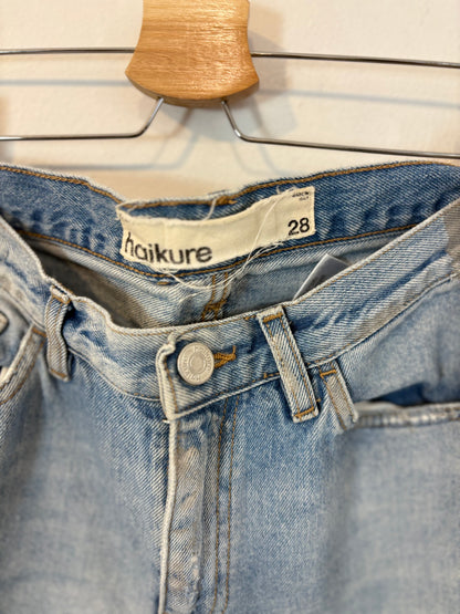 HAIKURE. Denim recto detalles plateados