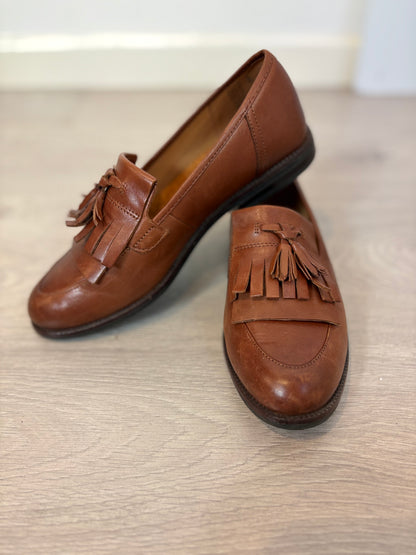 CAPRICE. Mocasines piel marrón