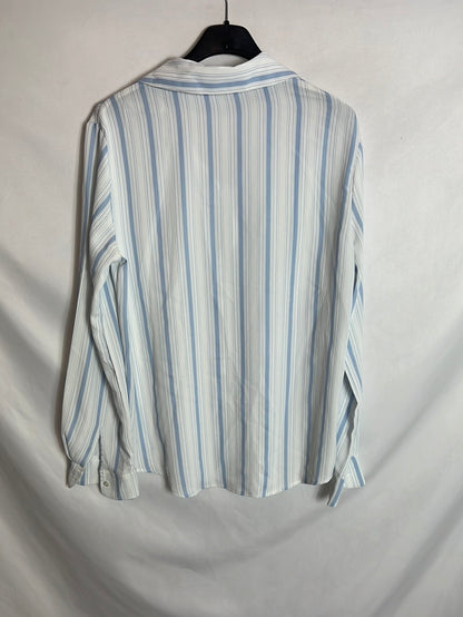 MANGO. Blusa fluida rayas. T S