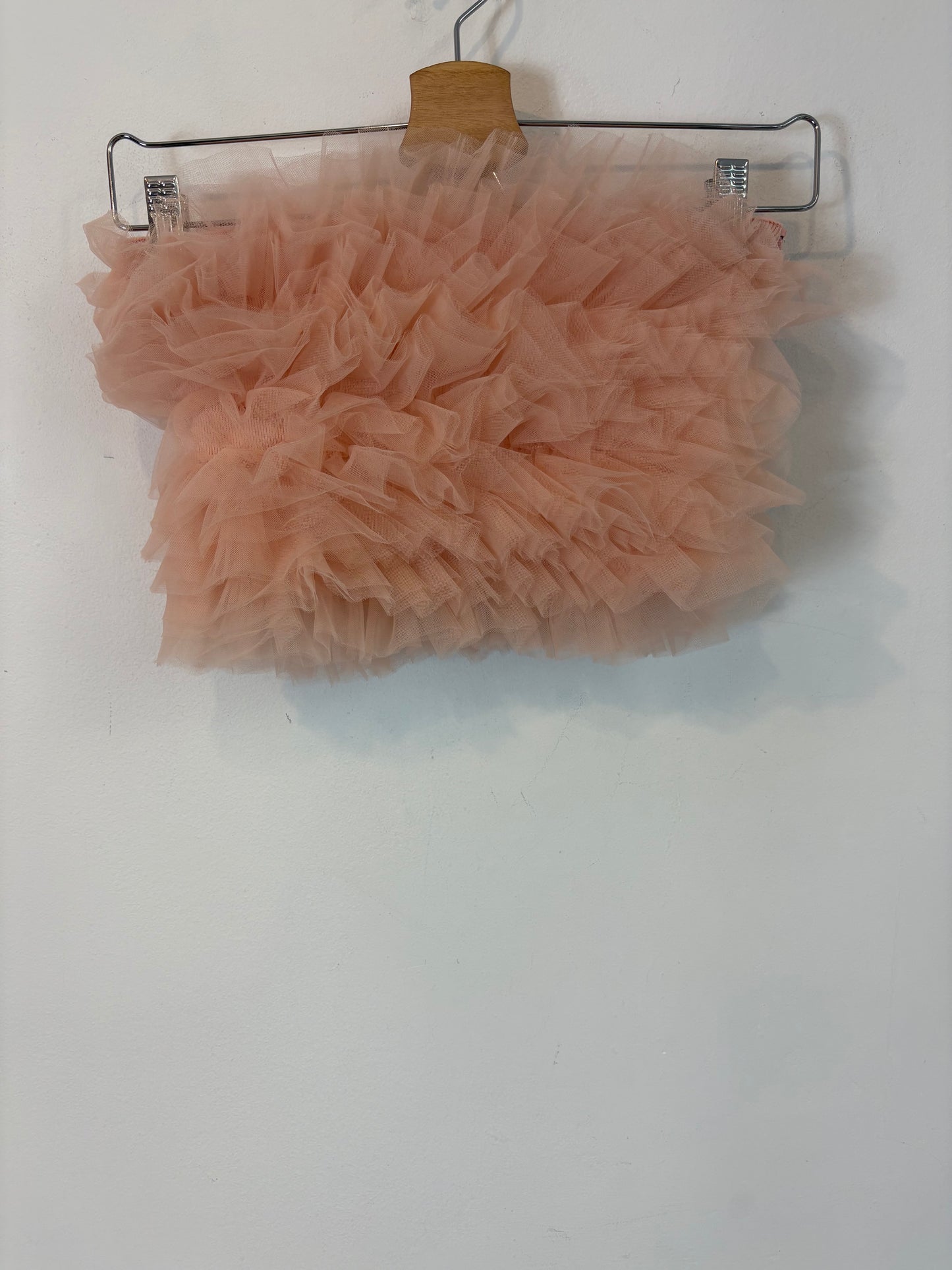 ZARA. Top rosa tull T.s