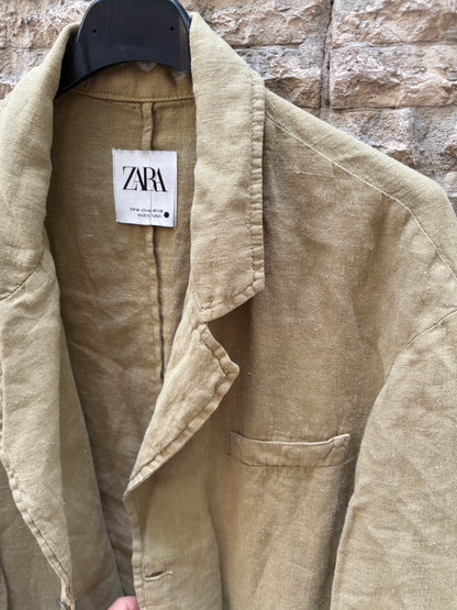 ZARA. Green linen jacket. TM