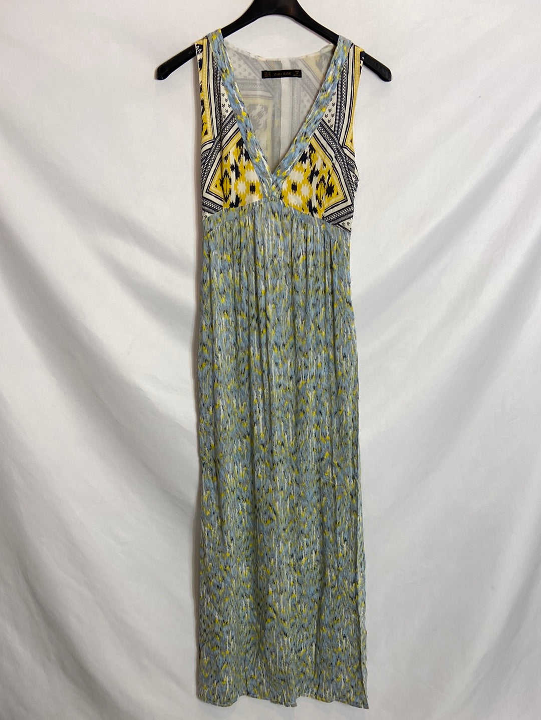 ZARA. Vestido midi estampado . T.xs