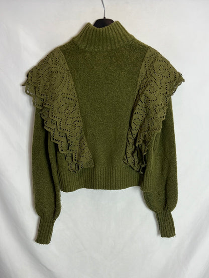 HIGH SPIRIT. Jersey detalles encaje T.m