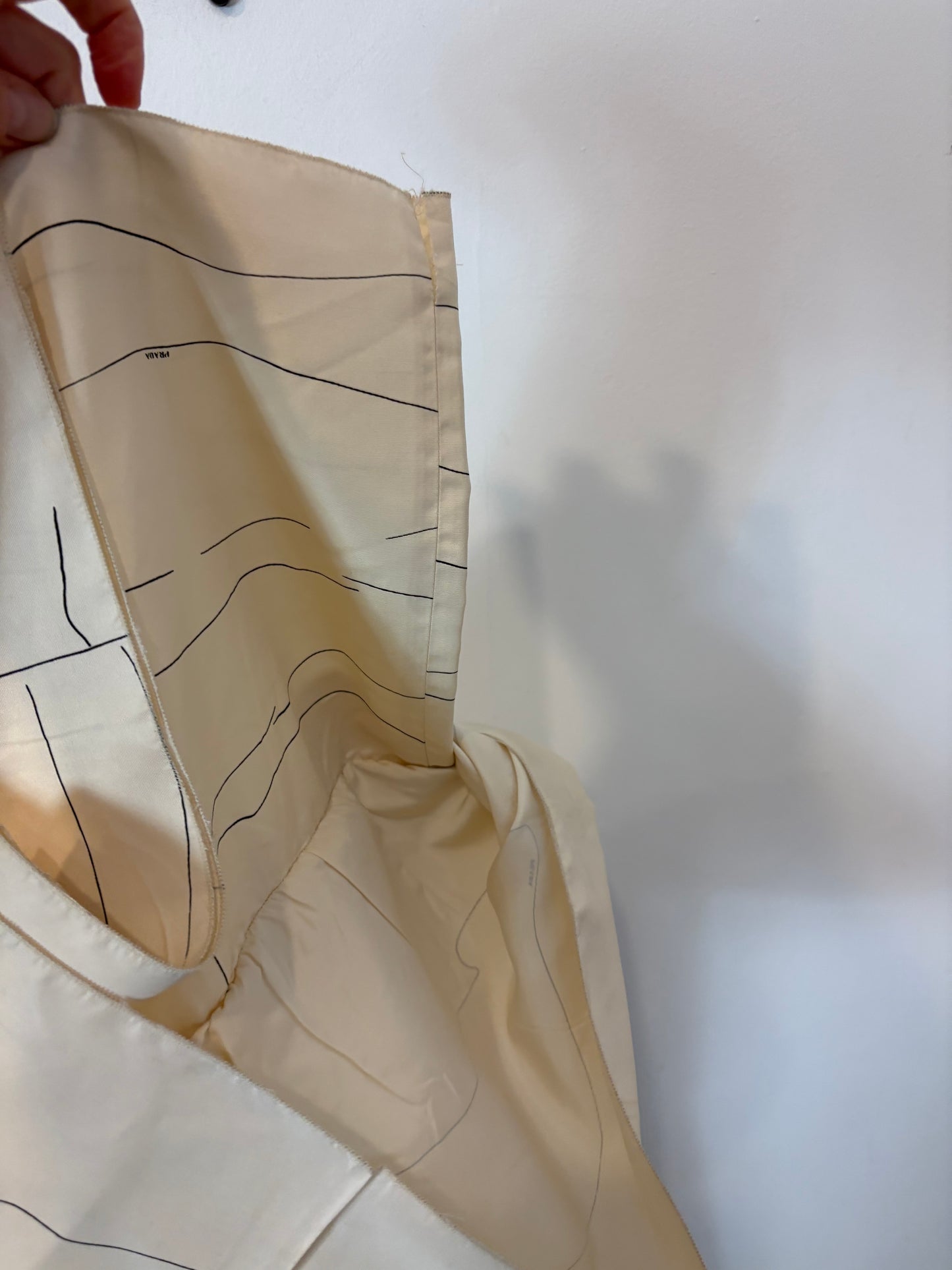 PRADA. Vestido seda vintage