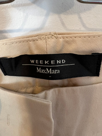 MAxMARA. Pantalón beige pinza. T 36
