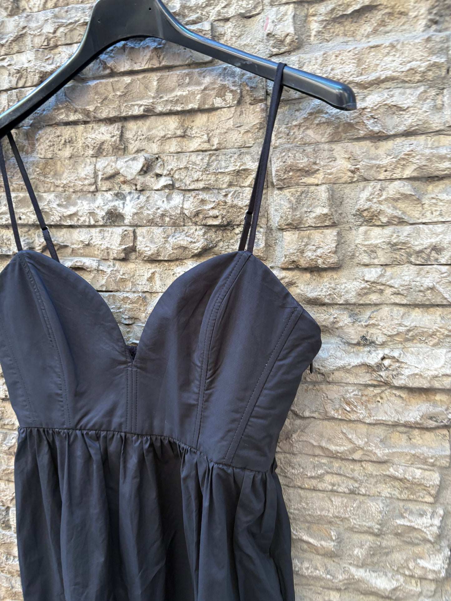 ZARA. Long dress with neckline detail. TS