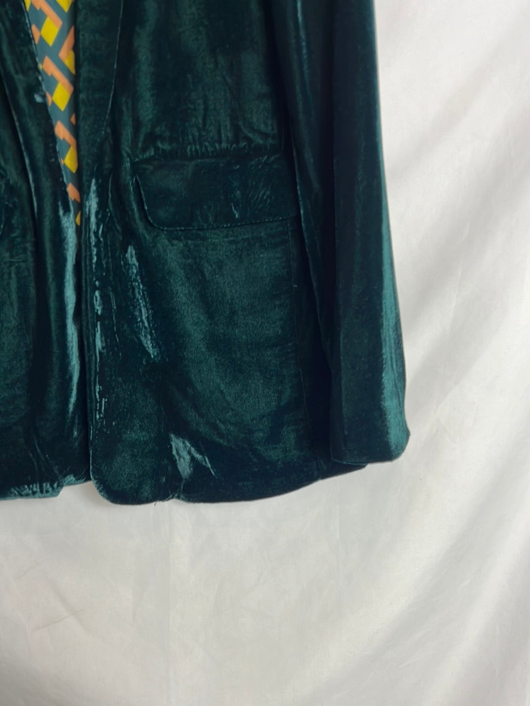 SFERA. Blazer verde terciopelo  T M