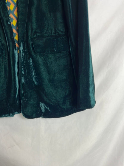 SFERA. Blazer verde terciopelo  T M