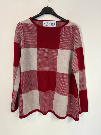 LA CASITA DE WENDY. Jersey cuadros en rojo