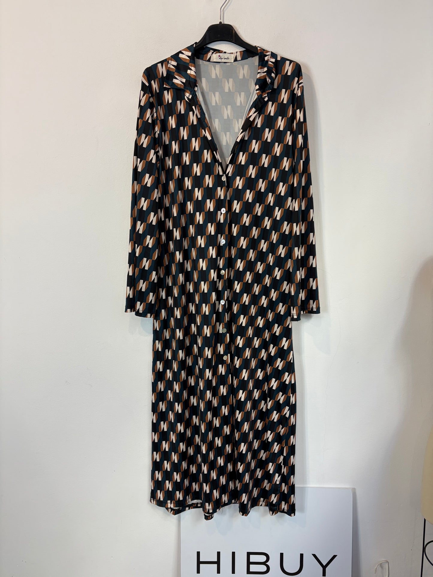 ALGO BONITO. Vestido/ chaqueta larga punto elástico