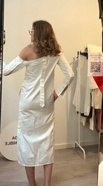 SILVIA TCHERASSI. White shirt dress. S XS