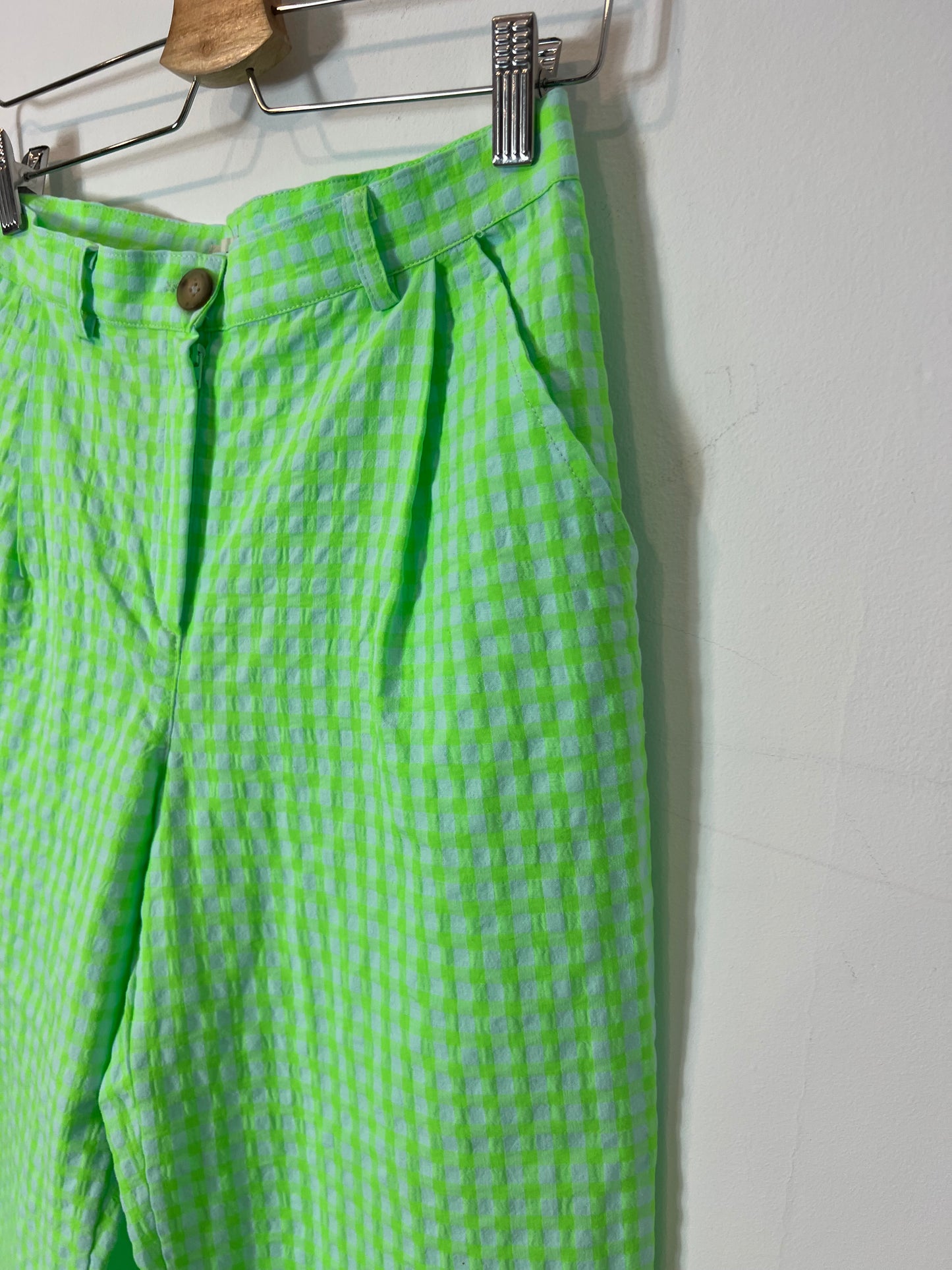 RITAVON. Pantalón cuadros flúor T.34