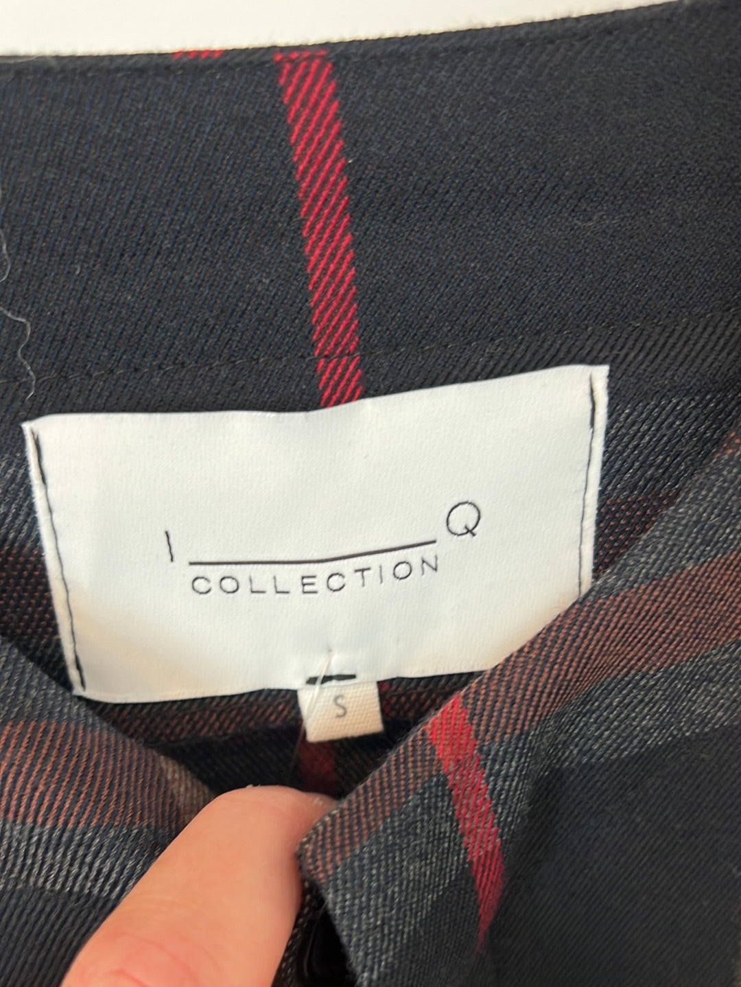 IQ. Blue plaid long jumpsuit Ts