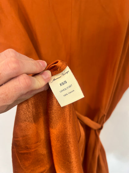 AMERINCAN VINTAGE. Chaleco fluido teja T.xs/s