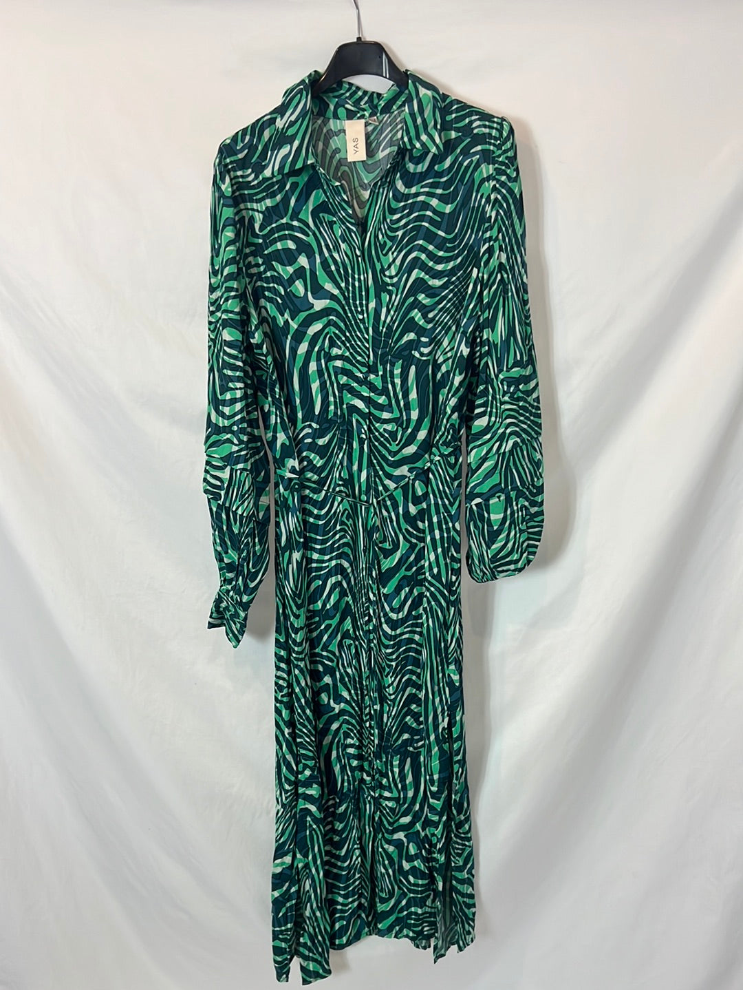 YAS. Vestido camisero estampado T.s