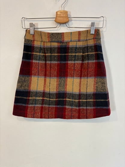 Falda cuadros cremallera