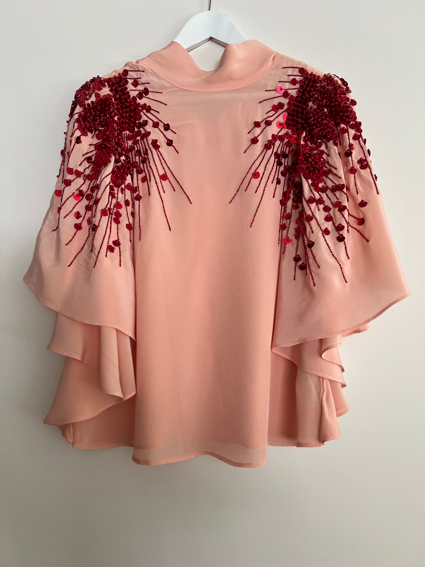 PSOPHIA. Blusa rosa lentejuelas T.xs