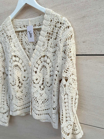 Chaqueta algodón beige