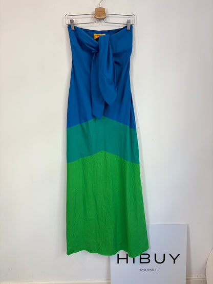 SIMONMILLER X MANGO. Vestido largo palabra de honor