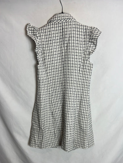 OTRAS. Chaleco cuadros tweed T.u(s)