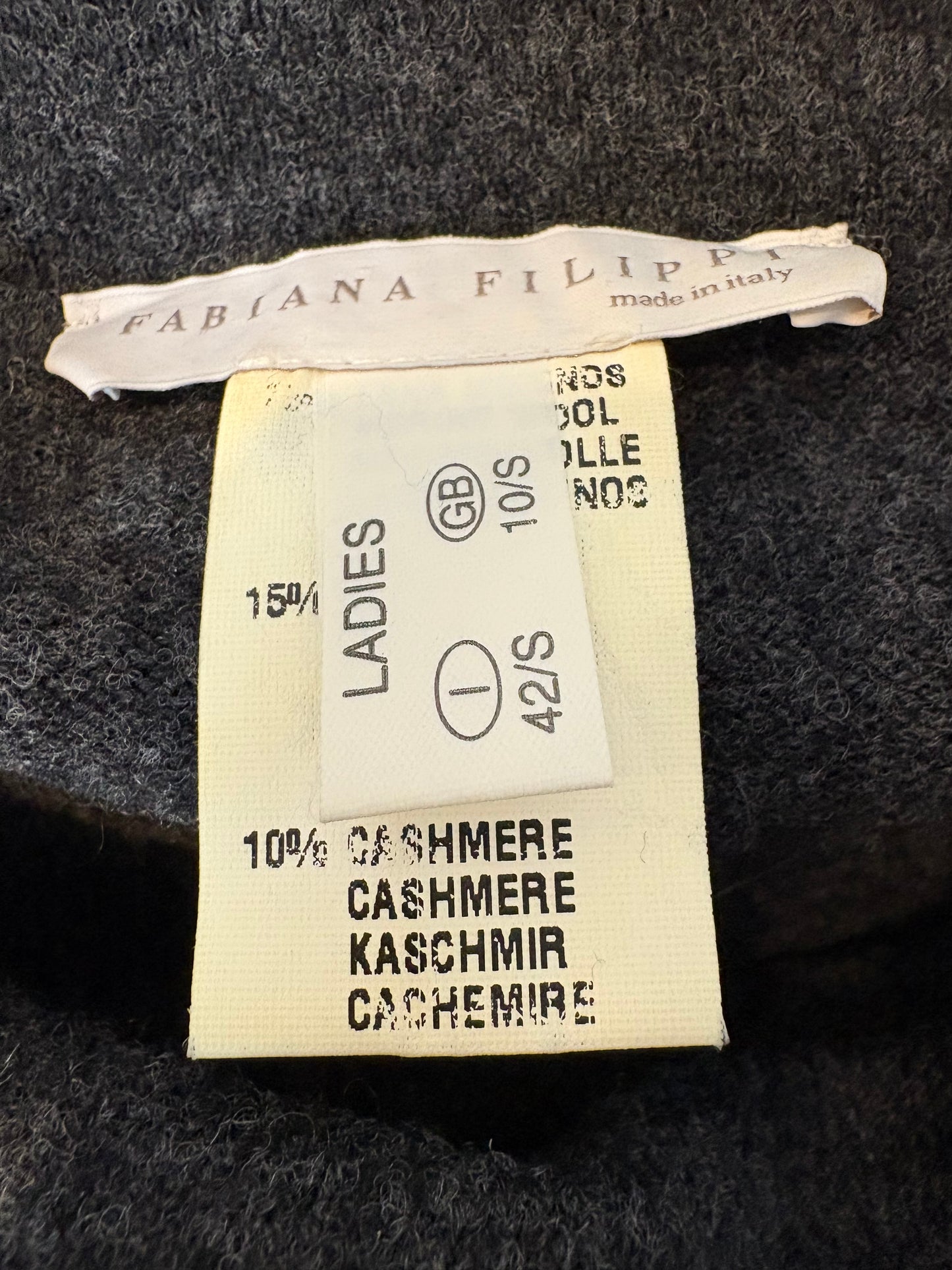 FABIANA FILIPPI. Vestido marengo cashmere