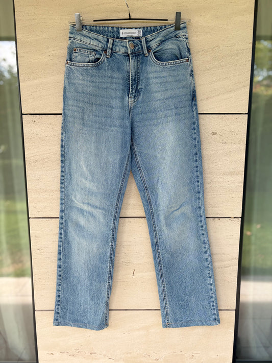 STRADIVAROUS. Denim azul claro recto