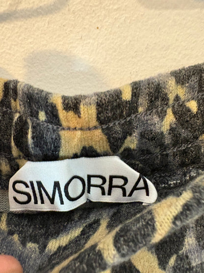 SIMORRA. Falda midi punto estampada