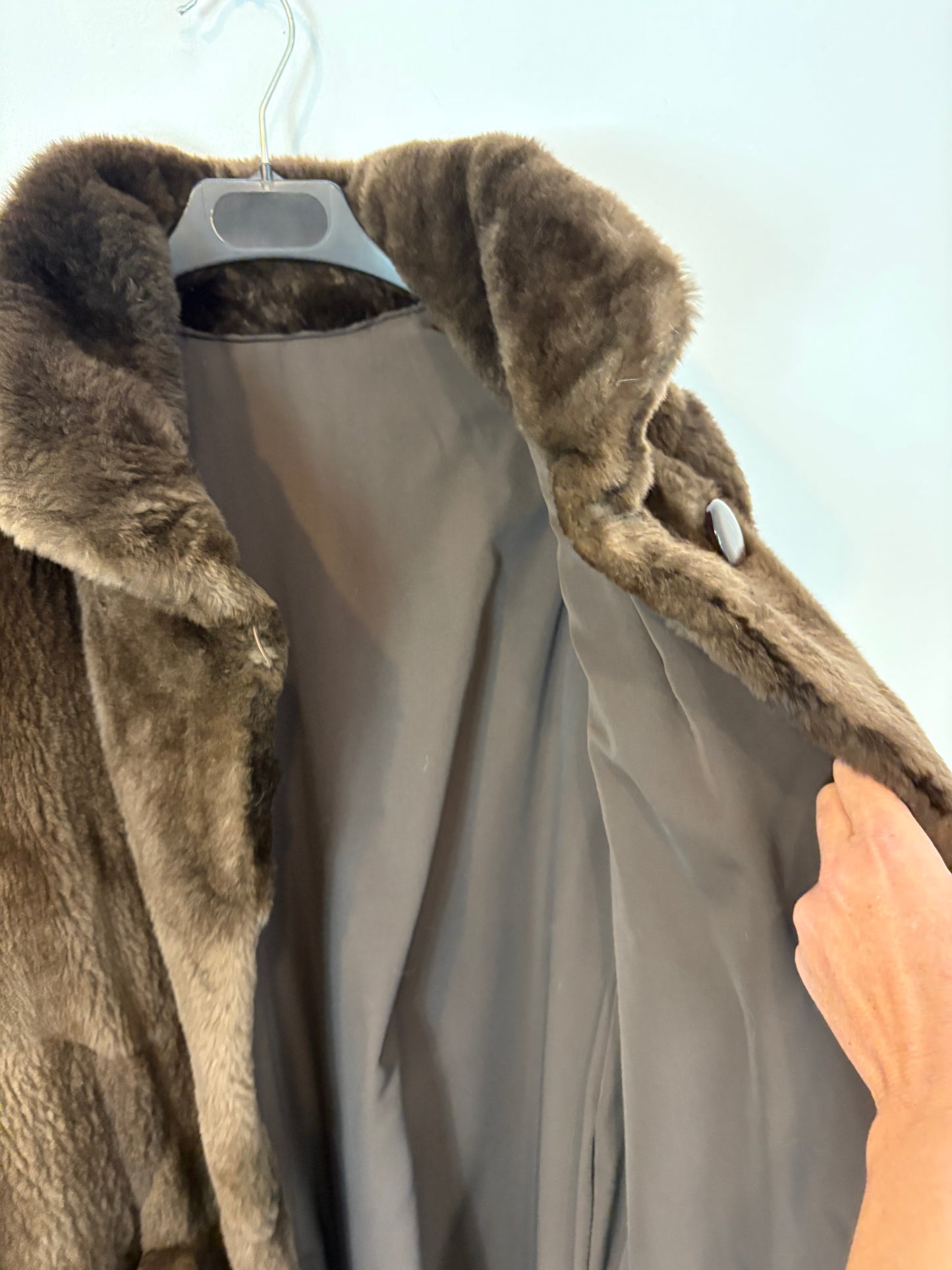 OTRAS. Abrigo largo visón vintage