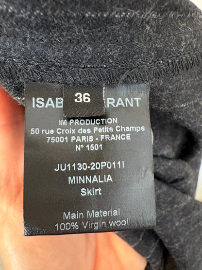 ISABEL MARANT. Falda marengo cruzada