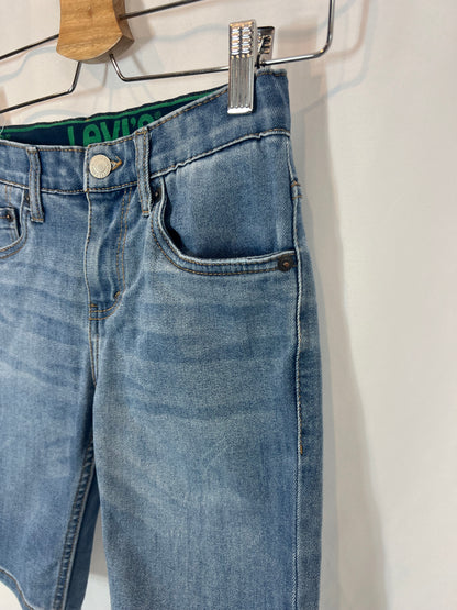 LEVI'S. Semi-elastic denim Bermuda shorts. 10 years