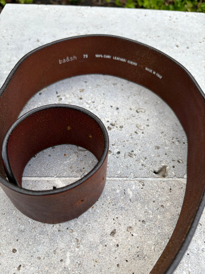 BA&amp;SH. Wide leather belt. Size 75