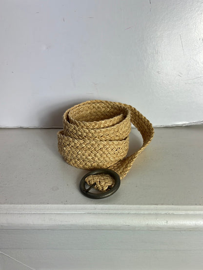 OTRAS. Cinturón rafia beige T S/M