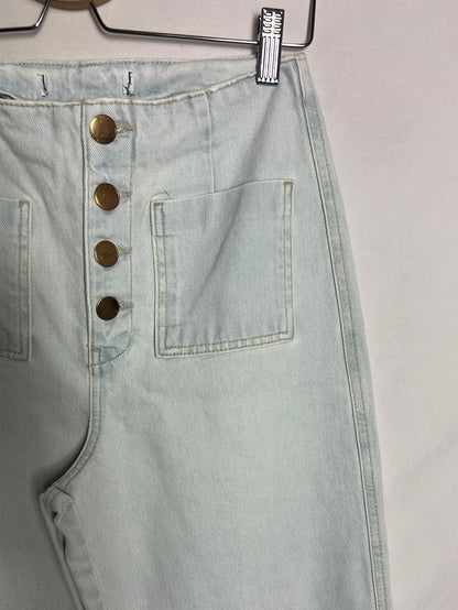 OTRAS. Denim culotte botones dorados. T XS(Tara)