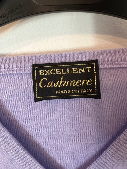 EXCELLENT CASHMERE. Mauve cashmere sweater. TM