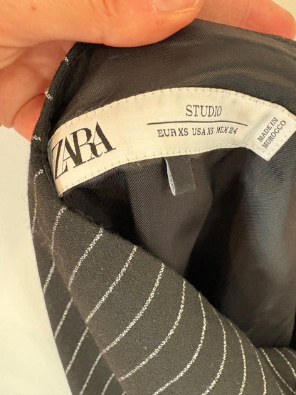 ZARA. Falda tubo larga raya diplomática. T XS