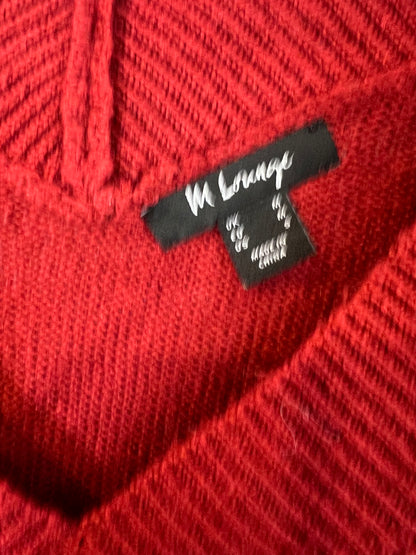 M LOUNGE. Jersey rojizo cuello pico  T.m