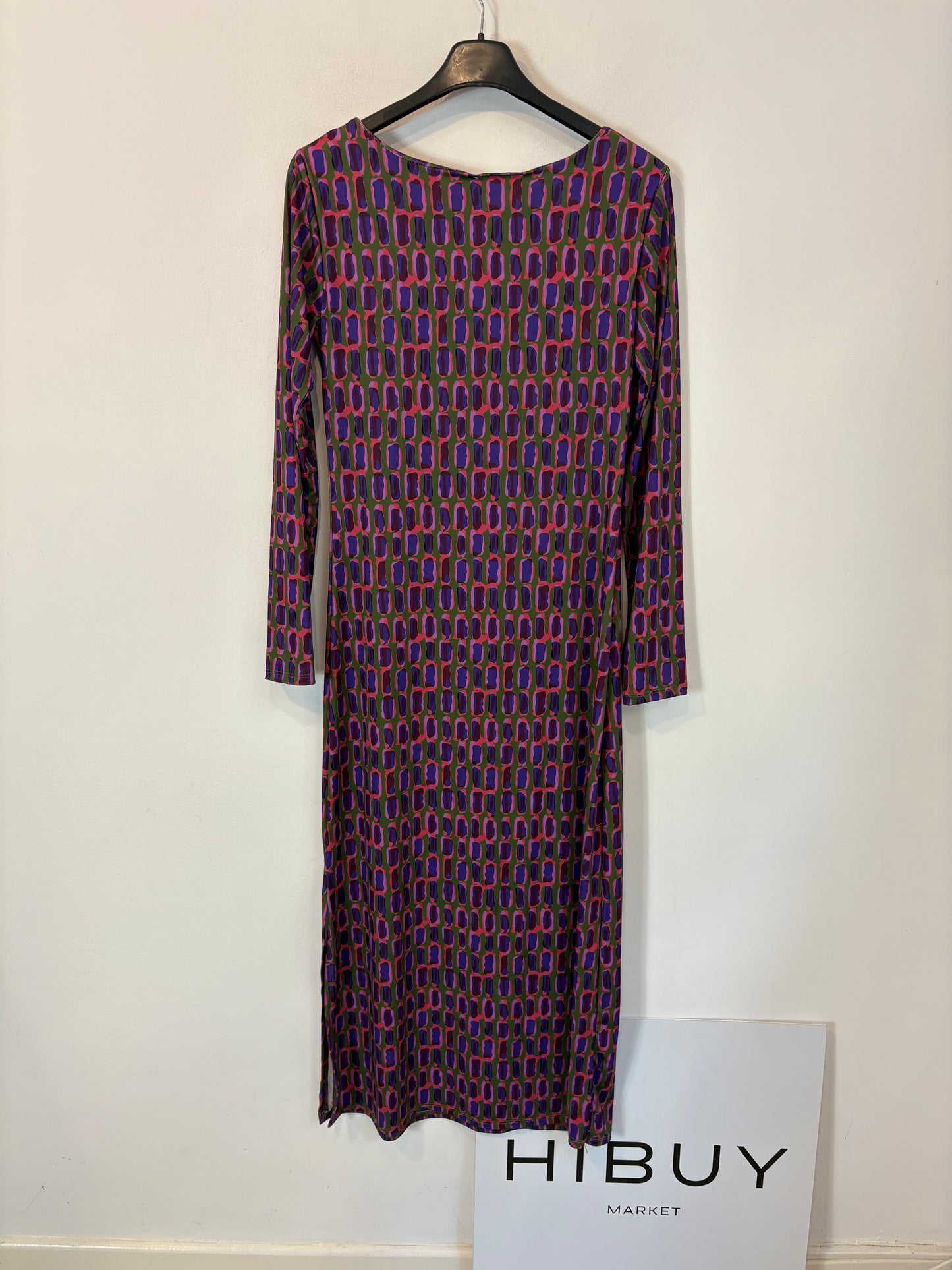 BASYCO. Vestido largo punto elástico