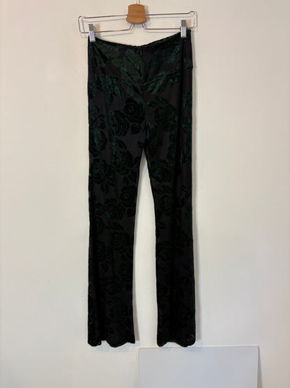 RAMONALARUE. Pantalón fluido con terciopelo