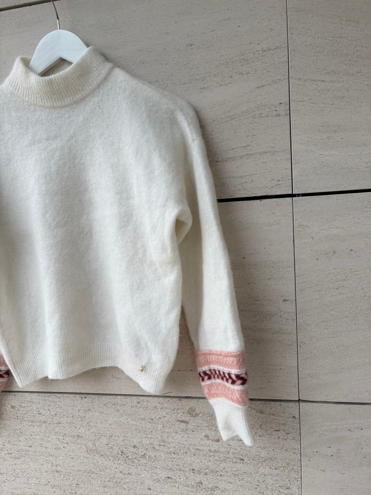DES PETIT HAUTS. Jersey greca manga mezcla