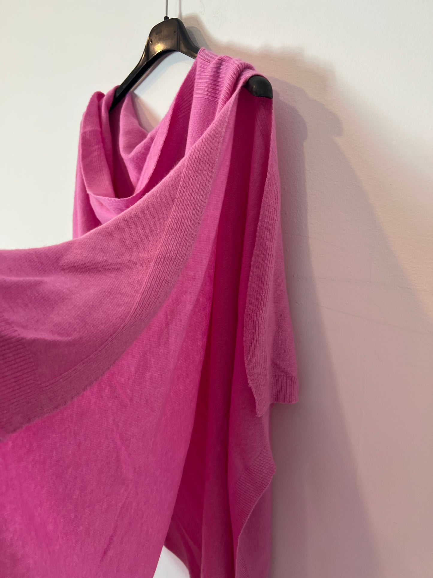 OTHERS. Asymmetrical pink poncho. YOU