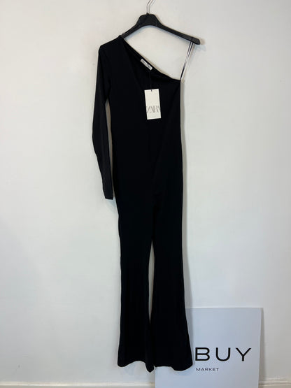 ZARA. Mono elástico negro asimétrico. T S