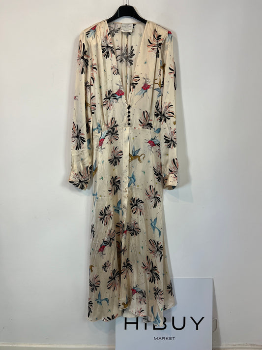 FORTE FORTE. Vestido largo seda estampado. T 1 (S)