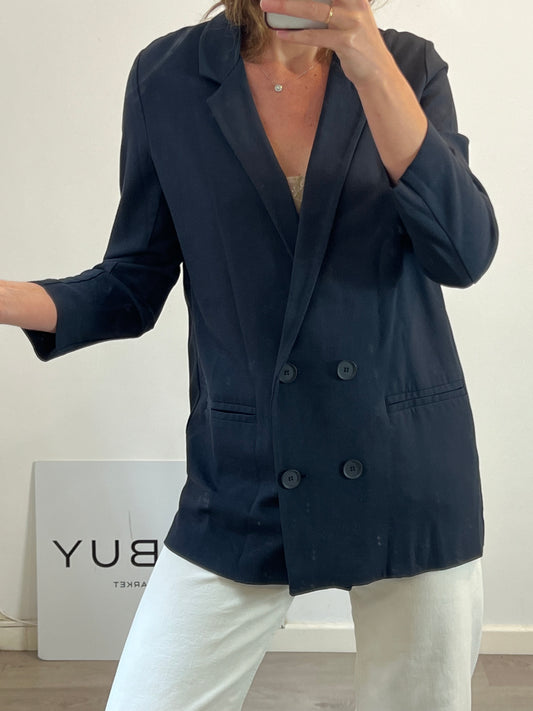 BIMBA Y LOLA. Blazer azul marino. T 38