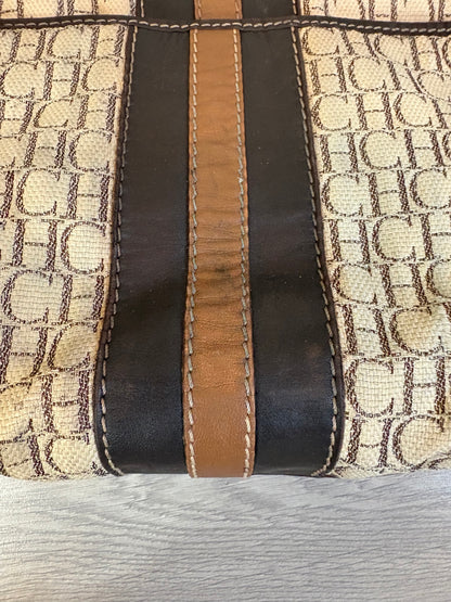 CAROLINA HERRERA. Bolso  asa larga con piel