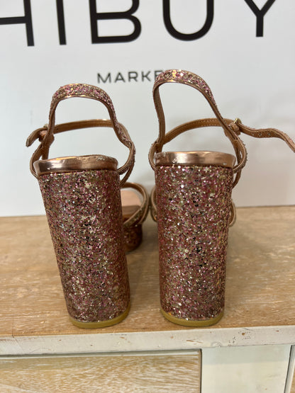 ASH. Sequin platform sandal. T 39