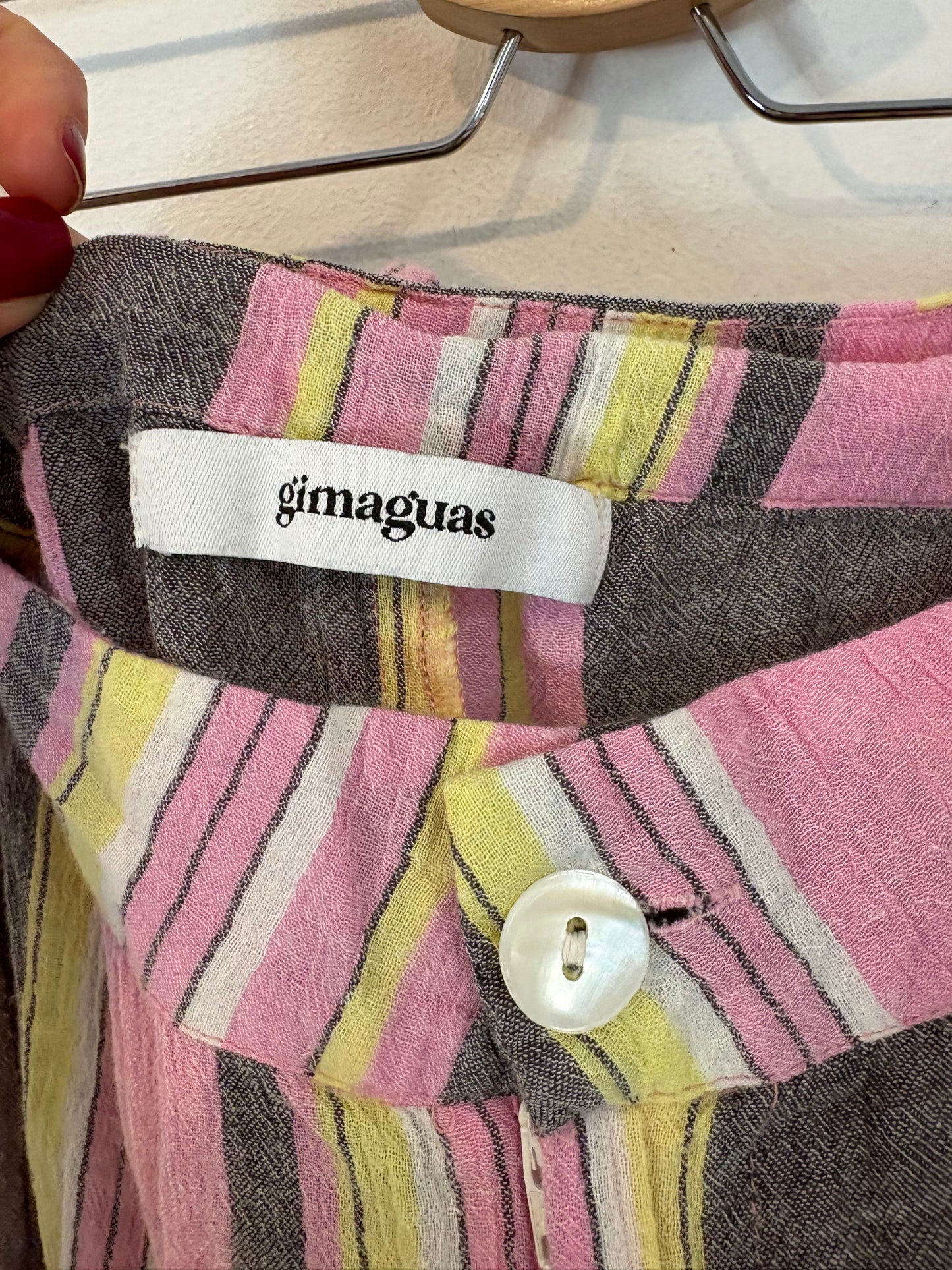 GIMAGUAS. Pantalón algodón rayas