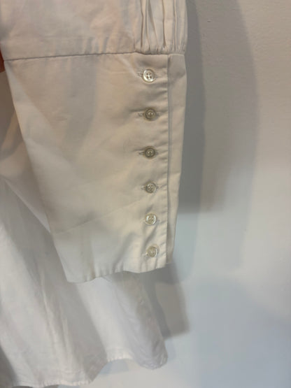 MAJE. Blusa blanca detalle cuello